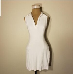 Like New Sab White Polo Style Terrycloth Swim Coverup Size Small.